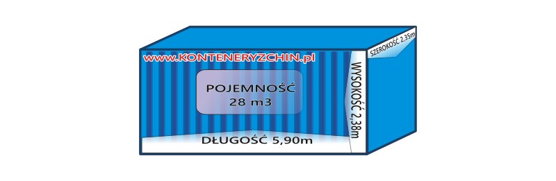 kontener 20", transport z Chin